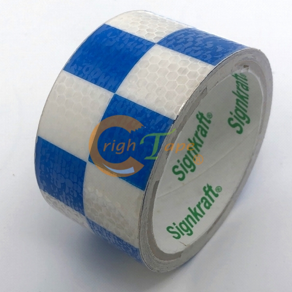 1500系列-PVC警示用反光膠帶-賽車旗方格紋系列(撕不破)