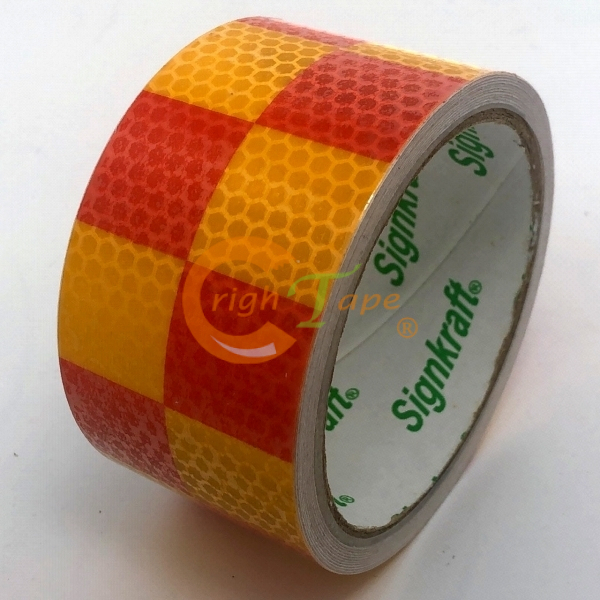 1500系列-PVC警示用反光膠帶-賽車旗方格紋系列(撕不破)